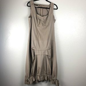 Ronen Chen Brown and light blue Dress